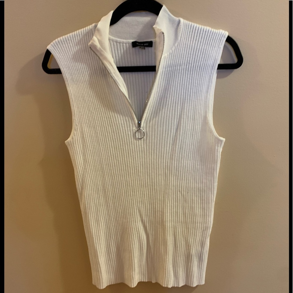 🍉Sweater XL Verve ami a-line, cream, lace, Boho, sleeveless, relaxed fit, NWOT